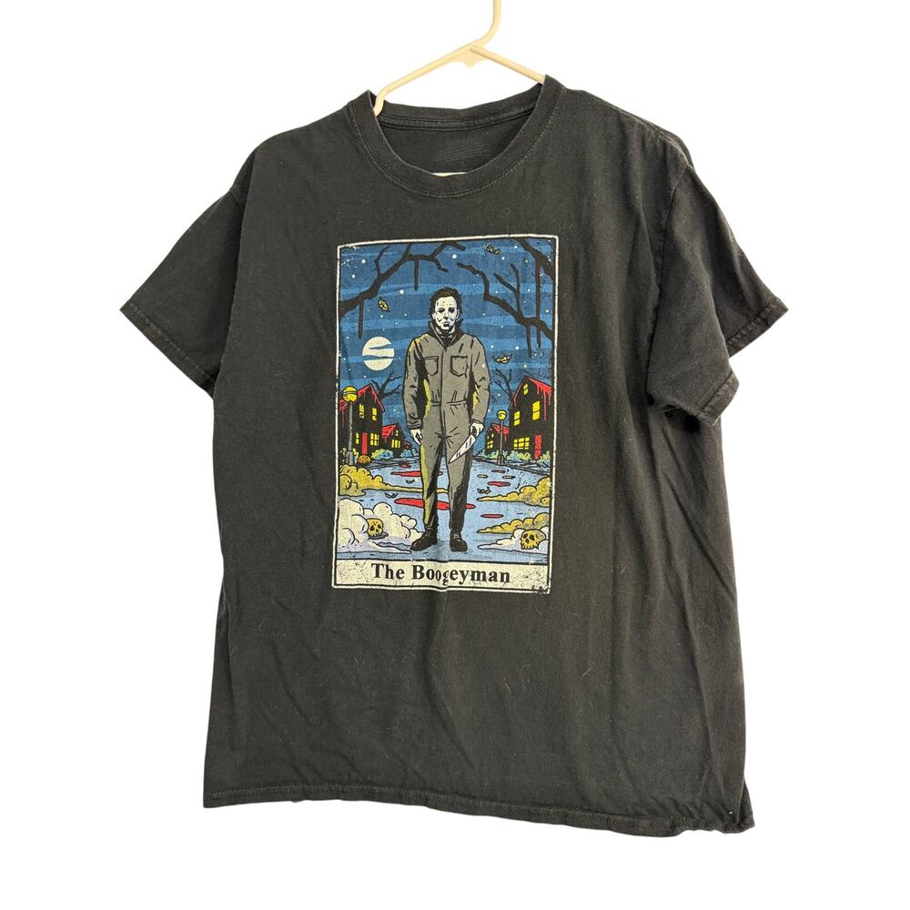 John Carpenter Halloween Michael Myers Boogeyman Tarot T-Shirt‎ L